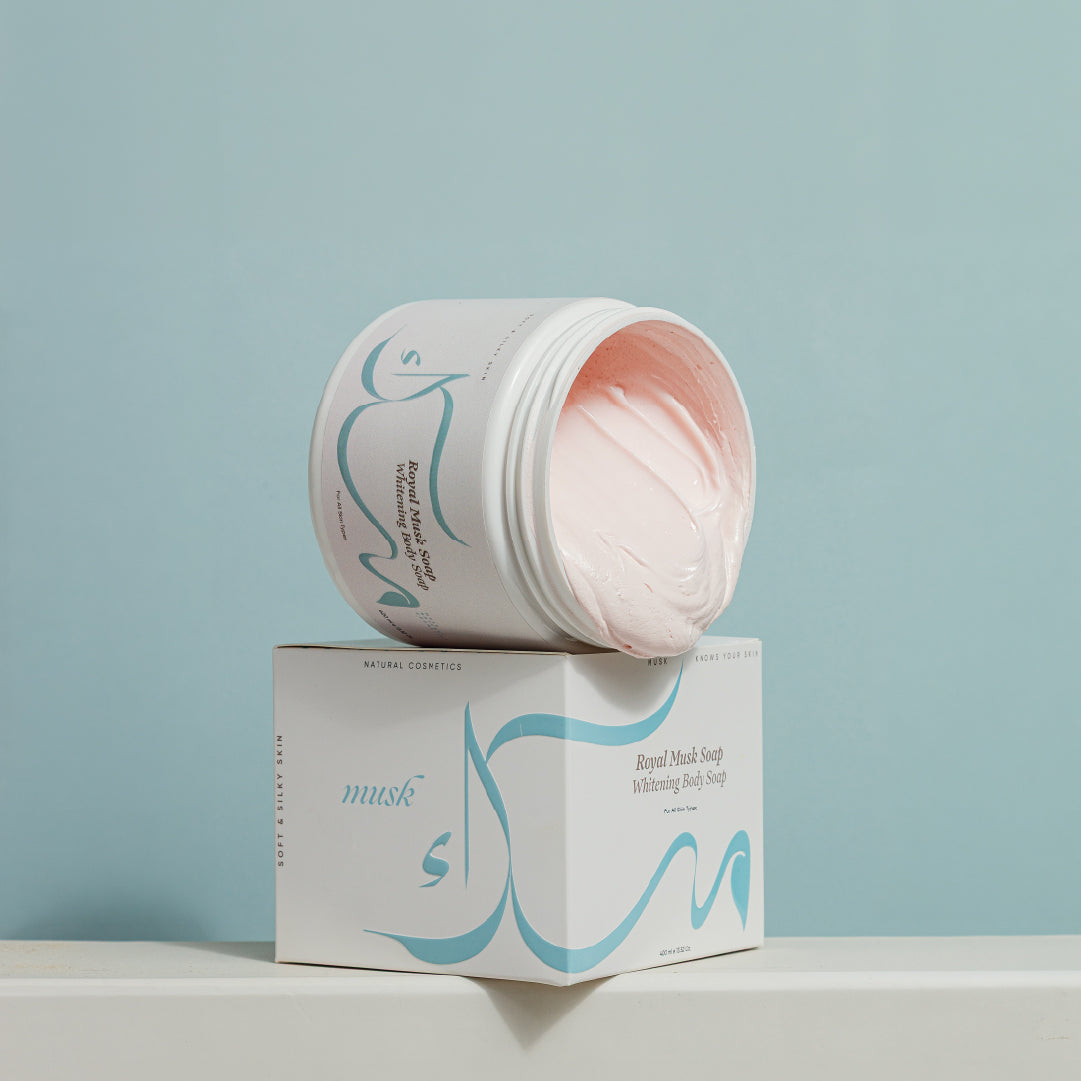 صابونية رويال مسك للتفتيحRoyal Musk Whitening Soap body soap 400ML